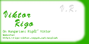 viktor rigo business card